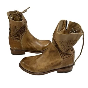 New BED STU Bridgewater Bench Made Lace Back Distressed Leather Boots, size 6 - Picture 1 of 7