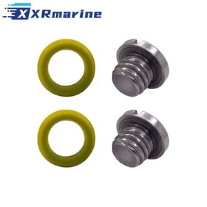 Für Mercury Mercruiser 10-79953Q2 10-79953A2 18-2244 Ölablass Schrauben Set - Picture 1 of 4