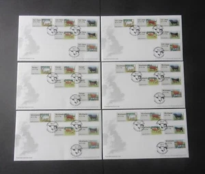 RARE! CATTLE 2012 6 FDCs FULL SET 36 WINCOR SPECIAL HAND STAMPS POST GO - Picture 1 of 1