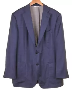 RECENT Ermenegildo Zegna DUO STREET JACKET UNLINED Blue Patch Pocket Blazer 48 - Picture 1 of 12