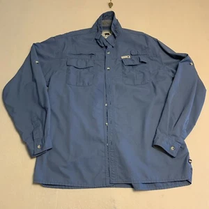 Dakota Grizzly Shirt Herren extra groß blau belüftet Knopfleiste Angeln Wandern - Bild 1 von 6