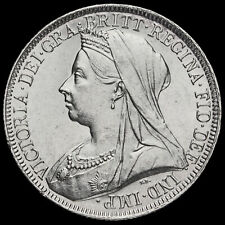 1893 Queen Victoria Veiled Head Silver Florin