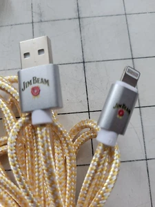 Jim Beam USB Cable Cord 10' For Apple iPhone 5 6 7 8 X 11 12 13 14 - Photo 1 sur 4