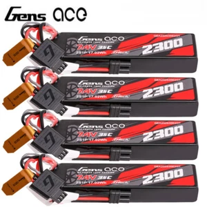 4X Gens Ace 2300mAh 2S 35C 7.4V G-Tech Lipo Battery IEC2 For Arrma Grom Series - Picture 1 of 6