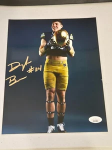Drayk Bowen Notre Dame Fighting Irish handsigniert 8x10 JSA Cert. Zustand lesen - Bild 1 von 4