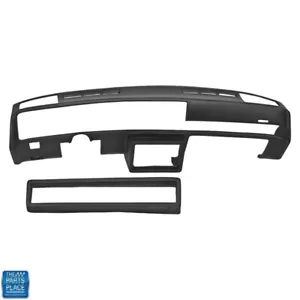 1978-88 Oldsmobile Cutlass / 442 / Supreme Dash Board Pad Cap Overlay In Black - Picture 1 of 1