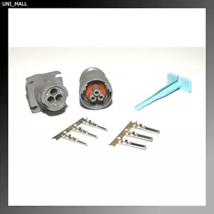 Deutsch HD10 3-Pin Genuine Connector & Tool Kit 14-16 AWG Stamped Contacts, USA - Foto 1 di 8