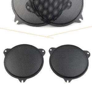 Black Front Mesh Speaker Grills fit Harley Davidson Electra Glide 2014 - 2018 - Picture 1 of 10