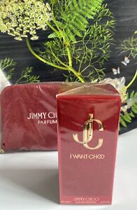 Jimmy Choo I Want Choo Eau de Parfum 60ml & Sparkly Red Handbag Gift Set New