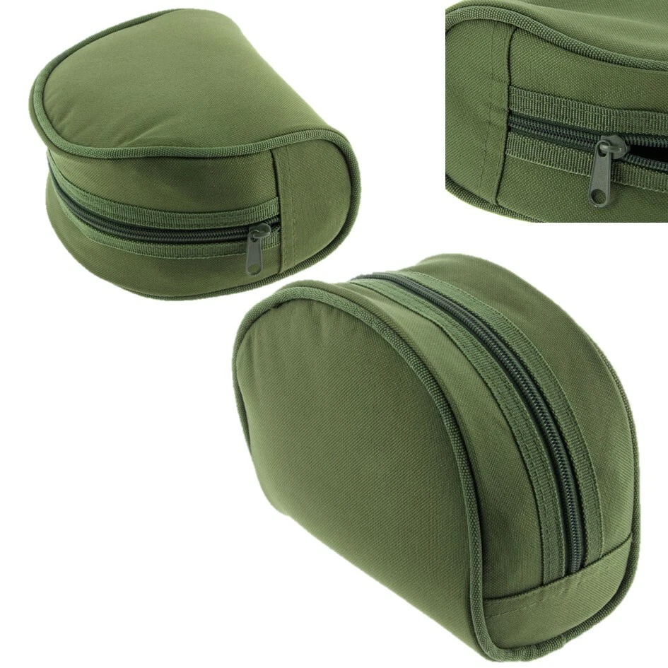 NGT gepolsterte grüne Walzenhülle Tasche für Karpfen Hecht Angeln Tackle 282