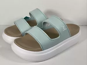 Reef Women’s Sierra 2 Bar Platform Slides Slip On Pale Icy Shoes Size 10 New - Picture 1 of 15