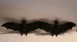 Rubber red eye bat set hanging Halloween prop scary - Picture 1 of 4
