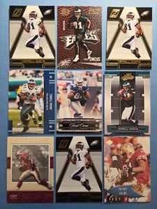 TERRELL OWENS 9 Card Lot /250 Eagles Cowboys 49ers Collection NFL Football - Picture 1 of 5