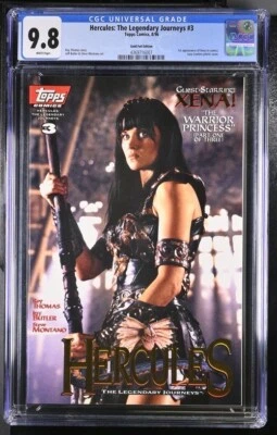 HERCULES #3 CGC 9.8 GOLD FOIL VARIANT 1ST APP XENA PHOTO COVER LOW CENSUS RARE - Image 1 of 2