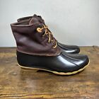 Sperry Saltwater Tan Brown STS91176 Duck Boots Shoes Women's Size 12 M