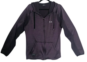 Oakley Purple Hooded Jacket Thumb Loop Sz Large Lightweight Regular Fit Women's - Picture 1 of 17