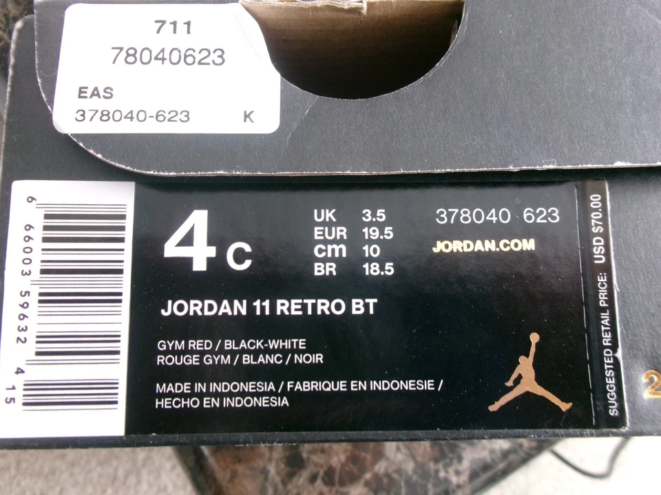 Tênis Nike Jordon 4c infantil ** Vermelho #1096 - Imagem 1 de 4