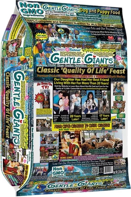 Gentle Giants Natural Non-GMO Dog & Puppy Chicken Dry Dog Food, 30-lb bag