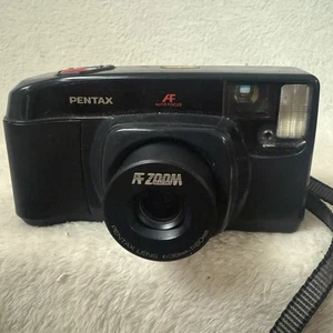 Pentax IQZoom 60 Point & Shoot 35mm - 60mm Film Camera AF Black TESTED SEE VIDEO - Picture 1 of 14