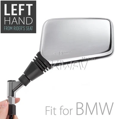 espejo retrovisor lateral covex ladrillo cromo 10mm 1.5 paso mano izquierda x1 se adapta a BMW R12S Foto 1 de 4