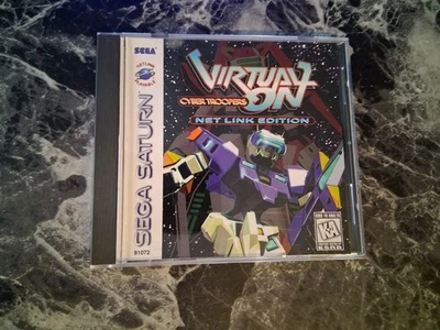 Virtual On Cyber Troopers Netlink Edition Sega Saturn Not For Resale CIB - Image 1 of 4