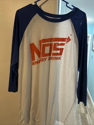 NUEVO CON ETIQUETAS Nike Dri Fit Camisa de Béisbol Manga 3/4 Para Hombre Mediana Grande XL AZUL Foto 1 de 3