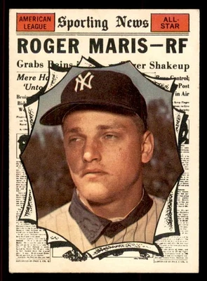 1961 Topps #576 Roger Maris A.S. Yankees Ex-Como Nuevo Set Break 545492 (tarjetas aéreas) Foto 1 de 2