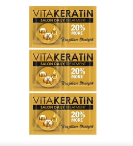 Trattamento Vitakeratina Brasiliano Dritto 3 x 24ml (3 Bustine) - Foto 1 di 1