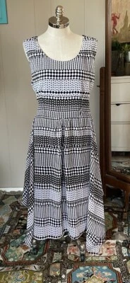 Diva Collection Dress Womens 3X Black White Lightweight Casual Maxi Asymmetrical - Image 1 of 4