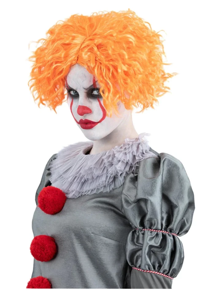 It Chapter Zwei Perücke Damen Clown Perücke Ingwer Gewellt Kurz Kostüm Halloween - Bild 1 von 1