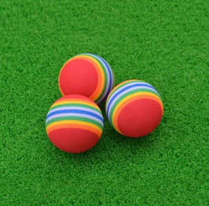 20Pcs Foam Sponge Training Golf Balls Elastic Soft Indoor Practice Rainbow USA - Picture 1 of 10