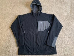 The North Face Boys Jacket Extra Large Black Chimborazo Hoodie Fleece Full Zip - Picture 1 of 9