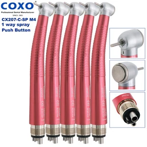Pieza de mano de turbina de aire dental de alta velocidad COXO YUSENDENT CX207-C 5 PIEZAS 4 orificios roja - Imagen 1 de 14