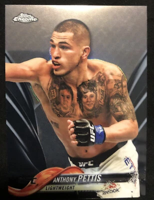 2018 UFC Topps Chrome #72 "Showtime" ANTHONY PETTIS Black 6/10 RARE - Image 1 of 2
