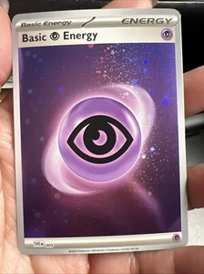 Pokemon 2023 SV 151 Basic Psychic Energy SVEen 005 Cosmos Holo Near Mint - Picture 1 of 4