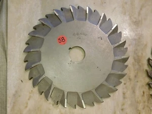 MOON. - STAGGERED SIDE MILLING CUTTER - 8 1/8" X .402" X 1 1/4" - Picture 1 of 3