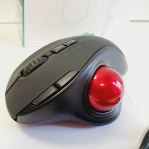 Trackball Wireless Mouse Bluetooth 2.4G USB Ergonomic Thumb Roll Android Windows - Picture 1 of 24