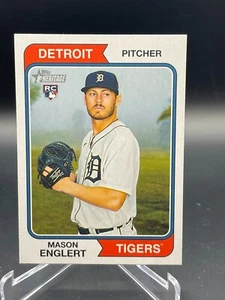 2023 Topps Heritage High Number #671 Mason Englert Tigers Rookie Card - Picture 1 of 8
