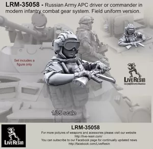 Conductor o comandante ruso moderno de APC ruso moderno Live Resin LR-M35058 1/35 - Imagen 1 de 2