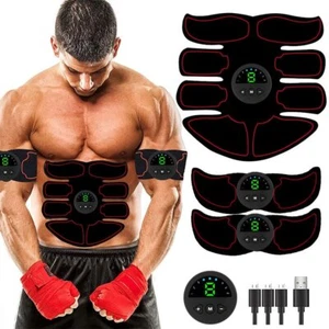 EMS Muscle Stimulator Toner ABS Abdominal Trainer Body Power Fitness Massager - Picture 1 of 14