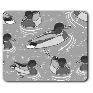 Rectangle Mouse Mat BW - Swimming Mallard Ducks Duck #35778 - Afbeelding 1 van 8