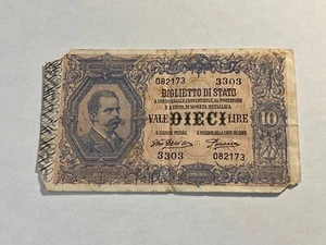 Billet Italie 10 Lire 1918 1888 (133-43/A1) - Imagen 1 de 2