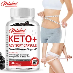 Keto + ACV-Kapseln 1000 Mg–Fettverbrennung, Kohlenhydratblocker, Immungesundheit - Bild 1 von 13