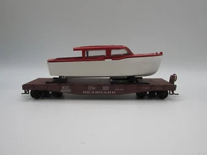 Scala HO Athearn 1354 40 piedi auto piana SAL con barca ATH4677 - Foto 1 di 6