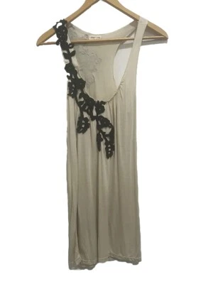 Anthropologie Silence + Noise Mini Dress S Sleeveless Racerback Beachy Coverup - Image 1 of 4