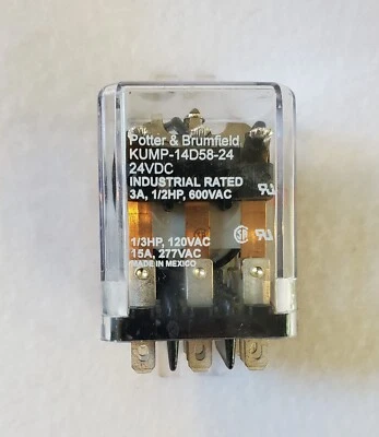 NUEVO Potter & Brumfield KUMP-14D58-14 RELÉ ENCHUFABLE 24V envío gratuito Foto 1 de 4