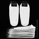 Women No Show Socks 3, 6 &12 Pairs Loafer Boat Liner Elastic Black White 9-11