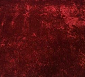 Burgundy VELVET UPHOLSTERY  CRUSHED FLOCKING / CURTAIN FABRIC 58" BY THE YARD