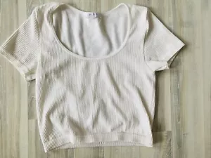 Damen Sport-Top Gr. S Weiß 🤍 bauchfrei - Bild 1 von 1