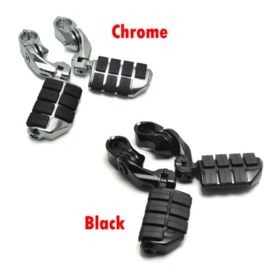 Set Highway Foot Pegs Pedals Crash Bar Clamps For Suzuki Boulevard C50 C90 M109R - Image 1 of 4